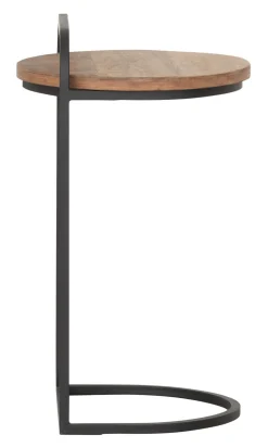 Industriële Bijzettafels|Ronde Bijzettafels-DTP Home Soho Laptoptafel Bruin, Zwart