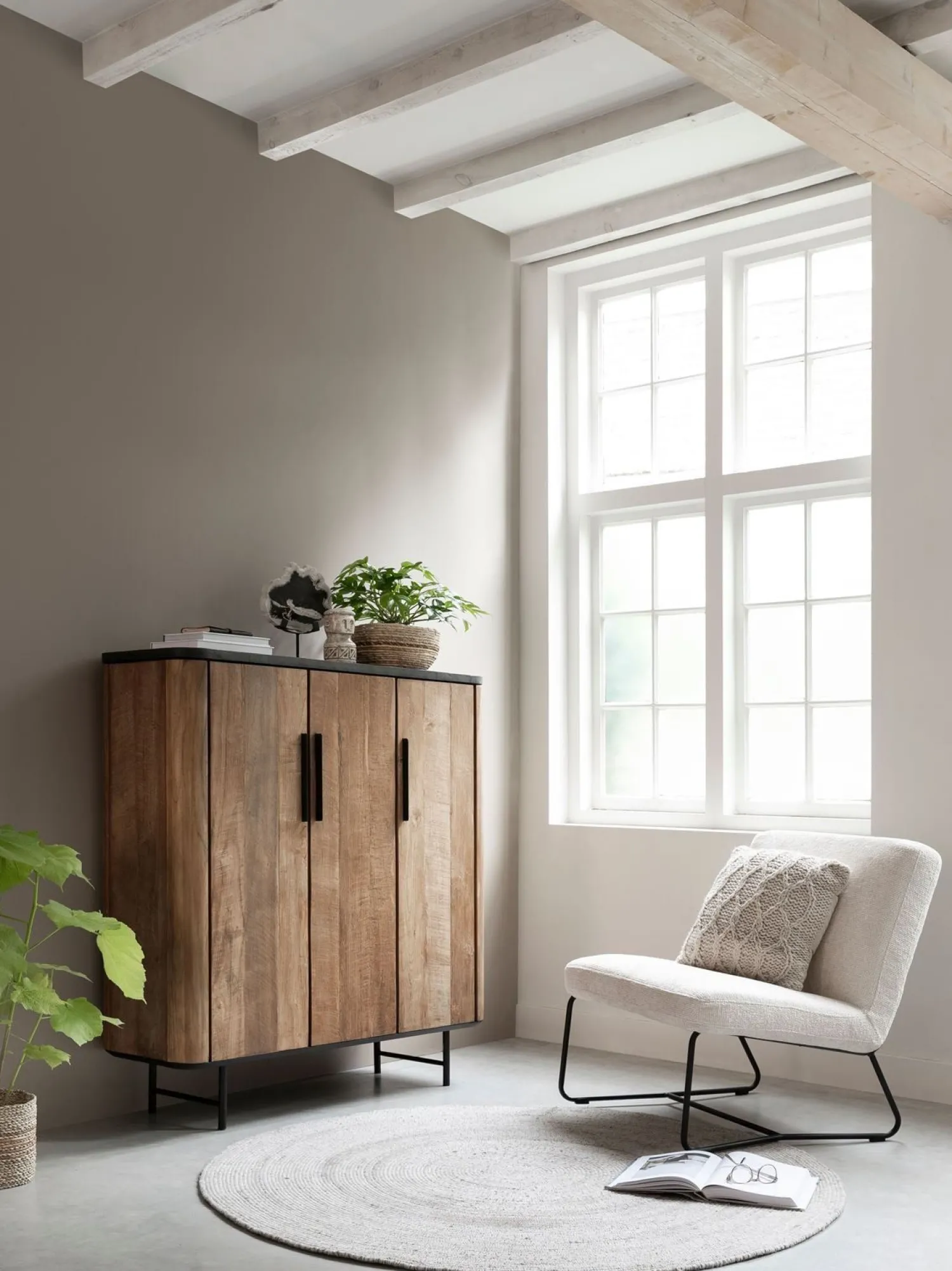 Opbergkasten|Opbergkasten-DTP Home Soho Opbergkast Bruin, Zwart