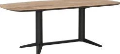 Houten Eettafels-DTP Home Soho Teak Eettafel Bruin, Zwart