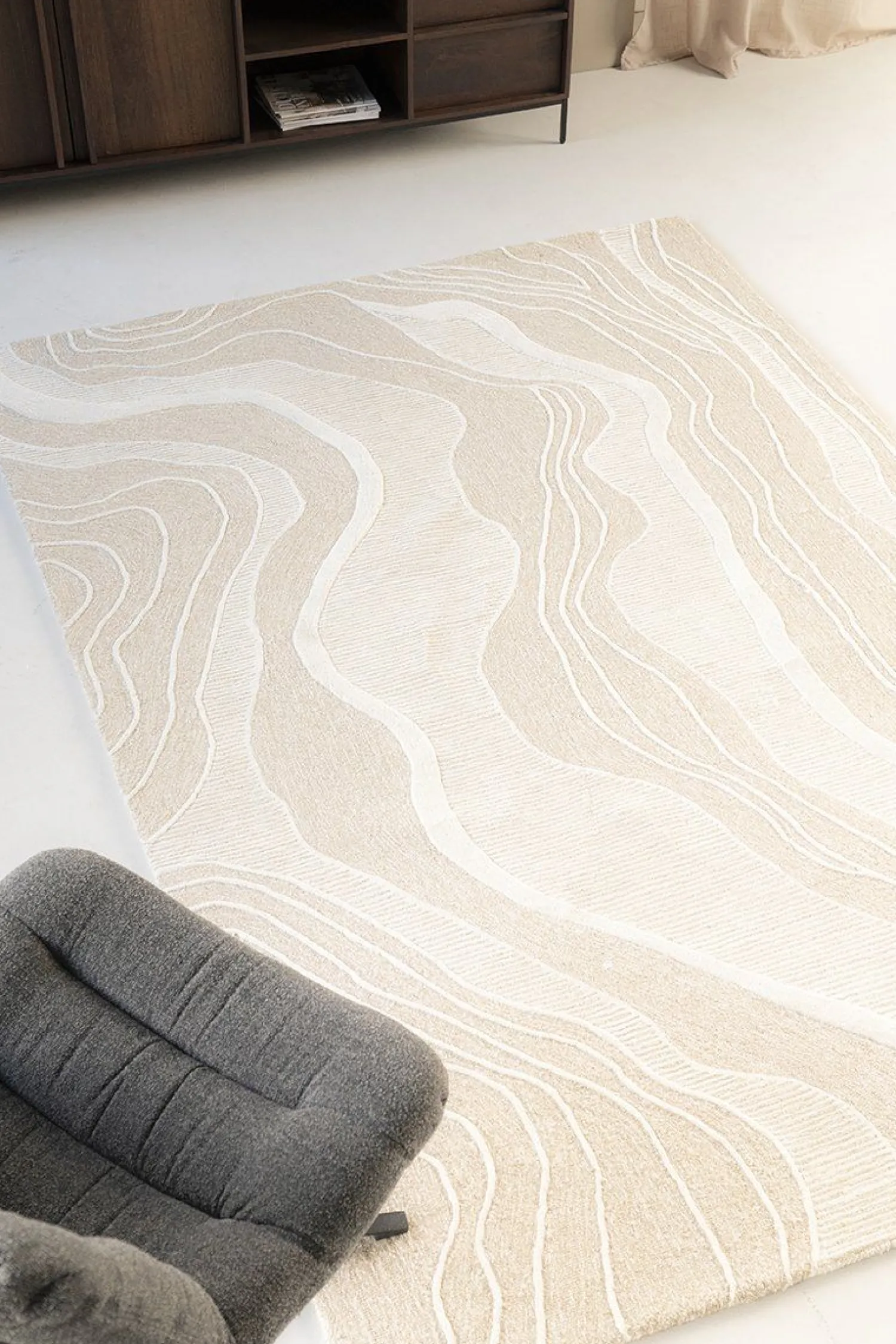 Vloerkleden|Wollen Vloerkleden-By Boo Soil Vloerkleed Beige