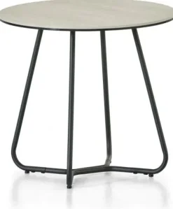 Ronde Bijzettafels-Montèl Solo Bijzettafel Travertin