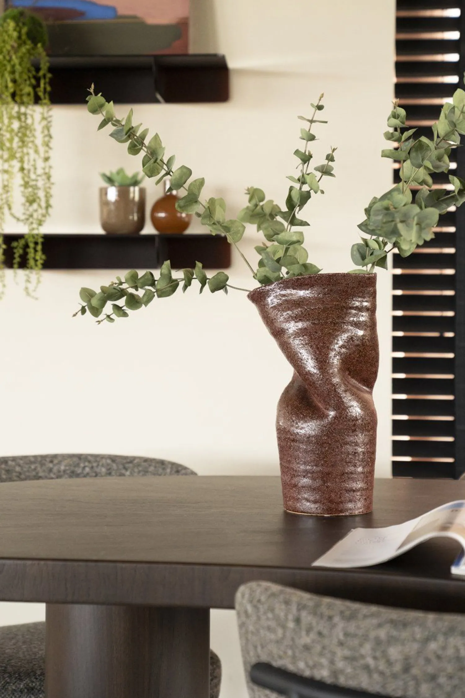 Vazen & Potten-By Boo Songa Vaas Burgundy