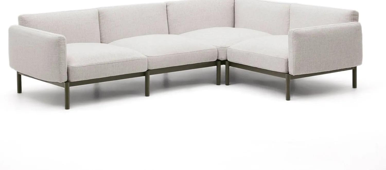 Loungesets-Kave Home Sorells Loungeset Beige, Groen