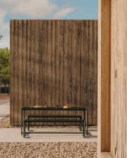 Tuintafels-Kave Home Sotil Outdoor Tuintafel + Bankje Groen