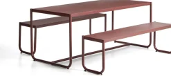 Tuintafels-Kave Home Sotil Picknickset Rood