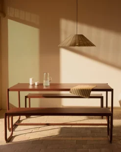 Tuintafels-Kave Home Sotil Picknickset Rood