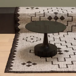 Houten Bijzettafels|Ronde Bijzettafels-WOOOD Soya Bijzettafel Black