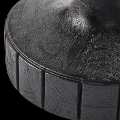 Houten Bijzettafels|Ronde Bijzettafels-WOOOD Soya Bijzettafel Black