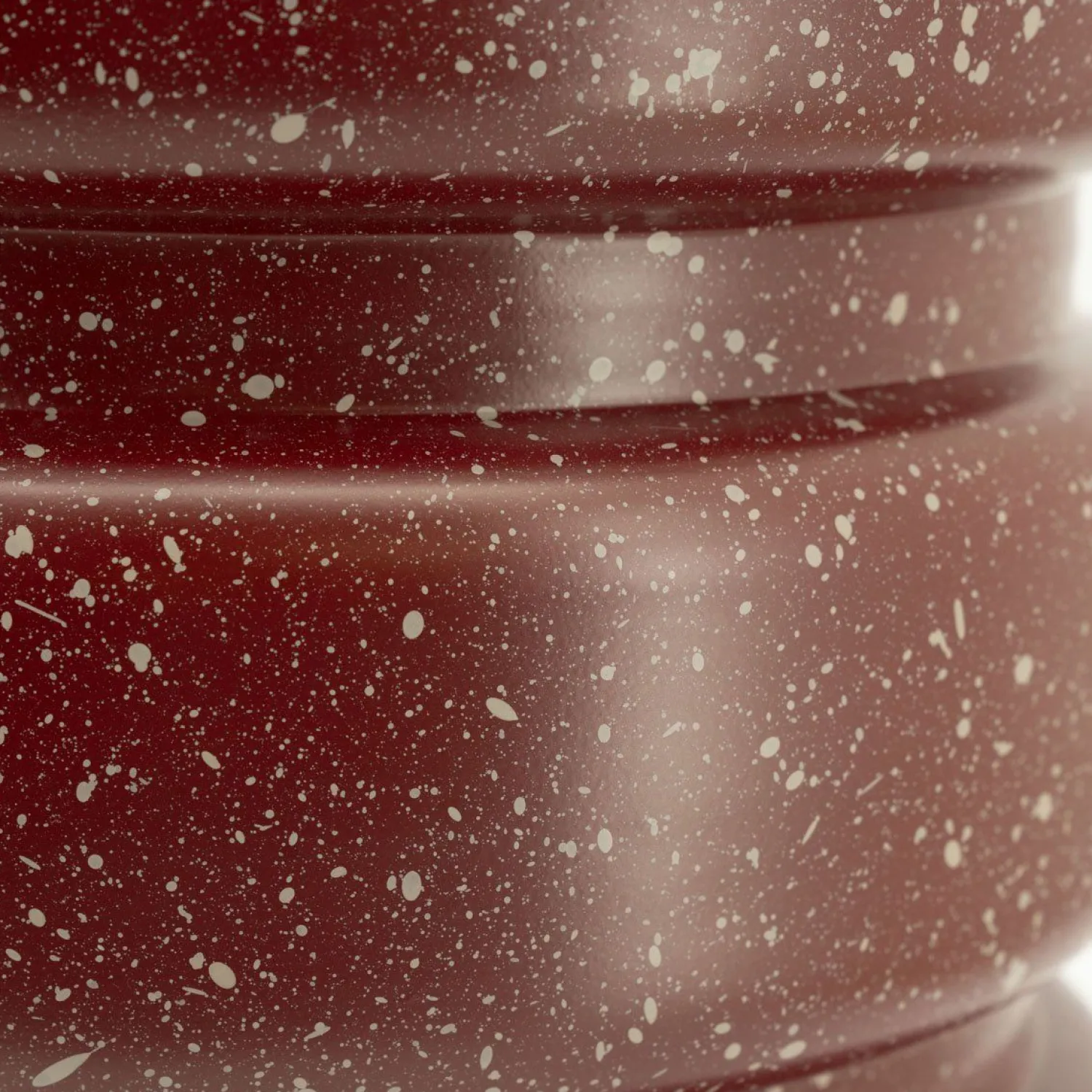 Ronde Bijzettafels-By Boo Spatter Bijzettafel Burgundy