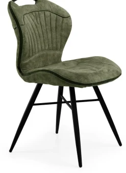 Eetkamerstoelen Zonder Armleuning-Feelings Wonen Splash Eetkamerstoel Mossgroen