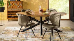 Eetkamerstoelen Zonder Armleuning-Feelings Wonen Splash Eetkamerstoel Mossgroen