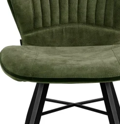 Eetkamerstoelen Zonder Armleuning-Feelings Wonen Splash Eetkamerstoel Mossgroen
