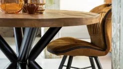 Eetkamerstoelen Zonder Armleuning-Feelings Wonen Splash Eetkamerstoel Cognac