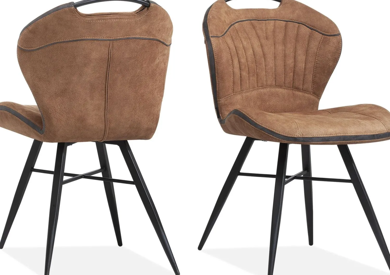 Eetkamerstoelen Zonder Armleuning-Feelings Wonen Splash Eetkamerstoel Cognac
