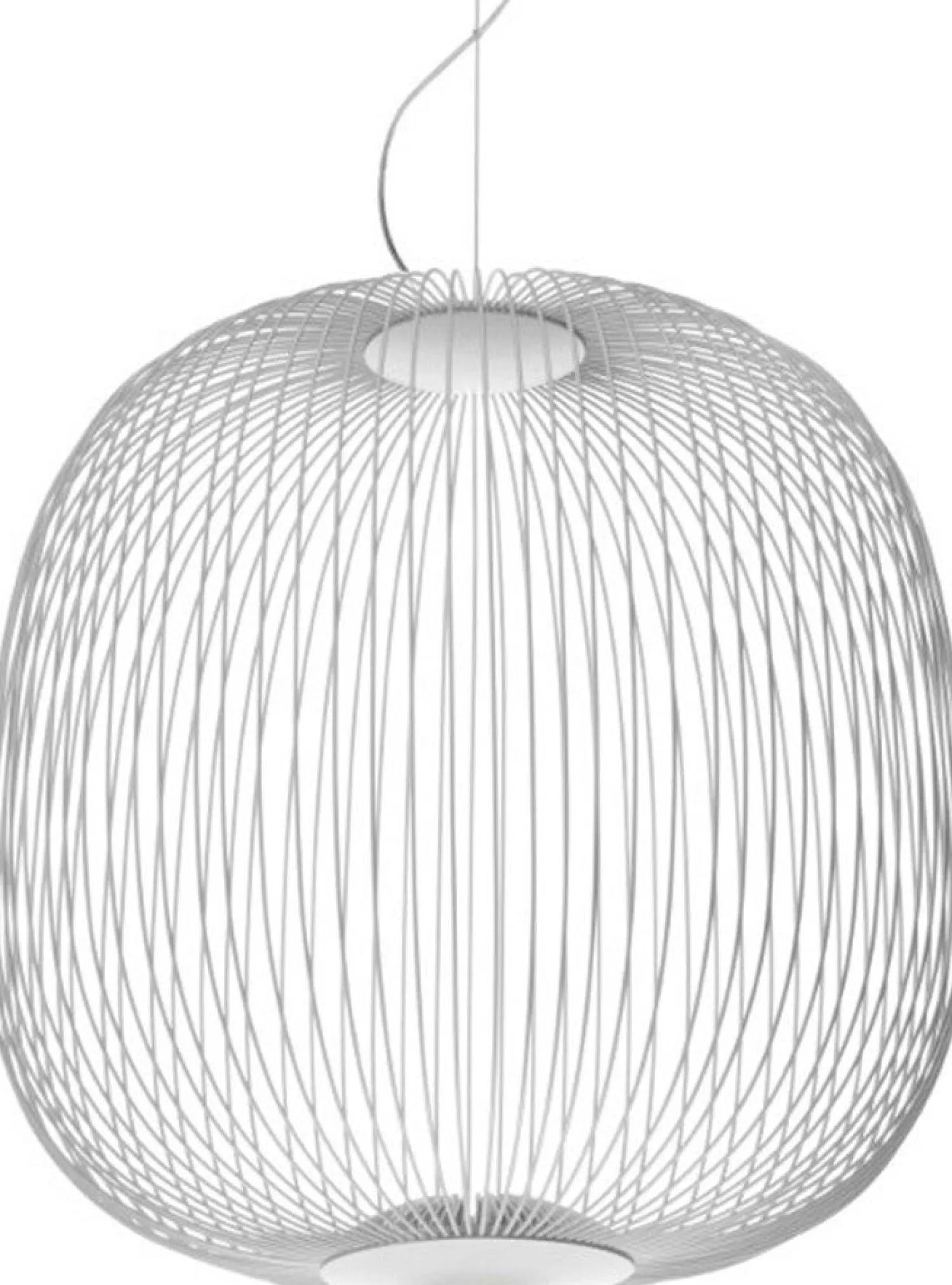 Moderne Hanglampen|Moderne Hanglampen-Foscarini Spokes 2 Hanglamp wit