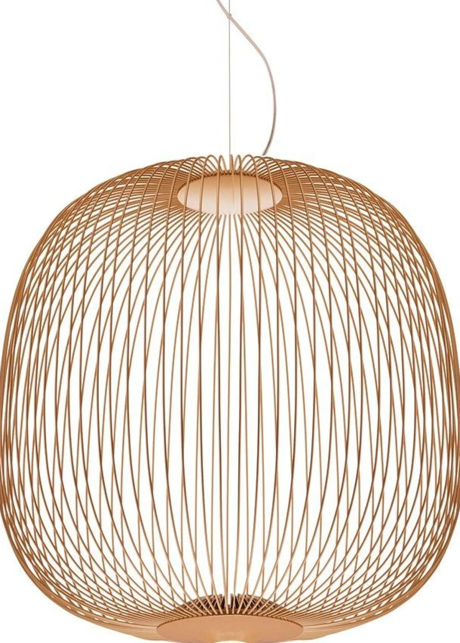 Moderne Hanglampen|Moderne Hanglampen-Foscarini Spokes 2 Hanglamp Koper