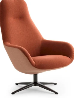 Design Fauteuils|Draaifauteuils-Pode Spot Two Fauteuil Red