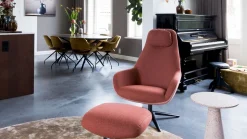 Design Fauteuils|Draaifauteuils-Pode Spot Two Fauteuil Red