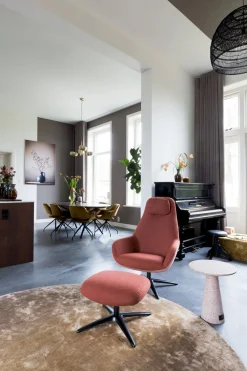 Design Fauteuils|Draaifauteuils-Pode Spot Two Fauteuil Red
