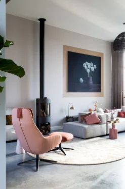 Design Fauteuils|Draaifauteuils-Pode Spot Two Fauteuil Red