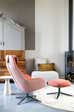 Design Fauteuils|Draaifauteuils-Pode Spot Two Fauteuil Red