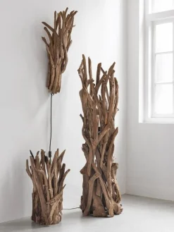 Houten Vloerlampen|Vloerlampen-MUST Living Spot Vloerlamp Natural, Brown
