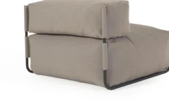 Tuinstoelen-Kave Home Square Outdoor Lounge Fauteuil Groen