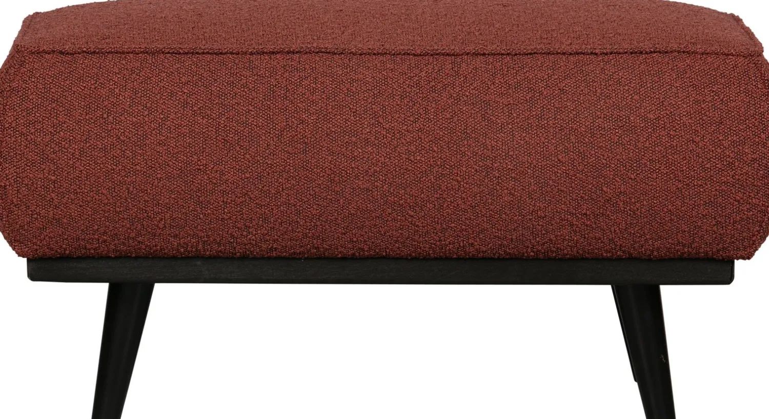 Hockers|Poefs-WOOOD Statement Bouclé Hocker Chestnut
