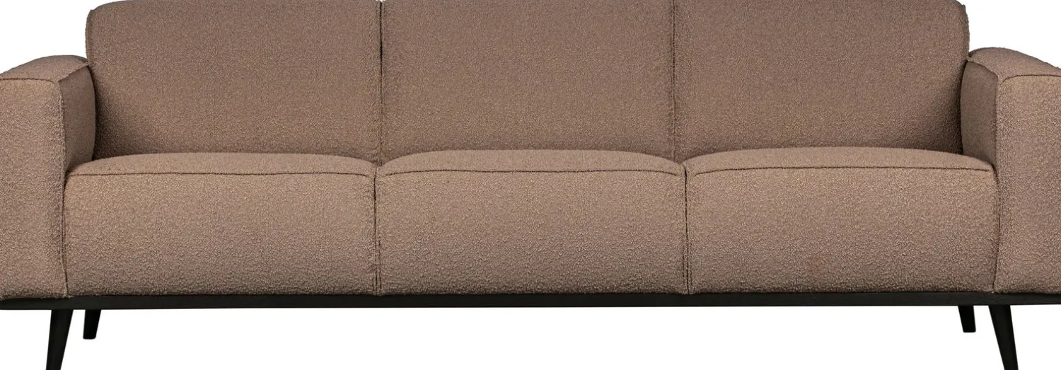 Zitbanken-WOOOD Statement Bouclé 3-Zitsbank Nougat