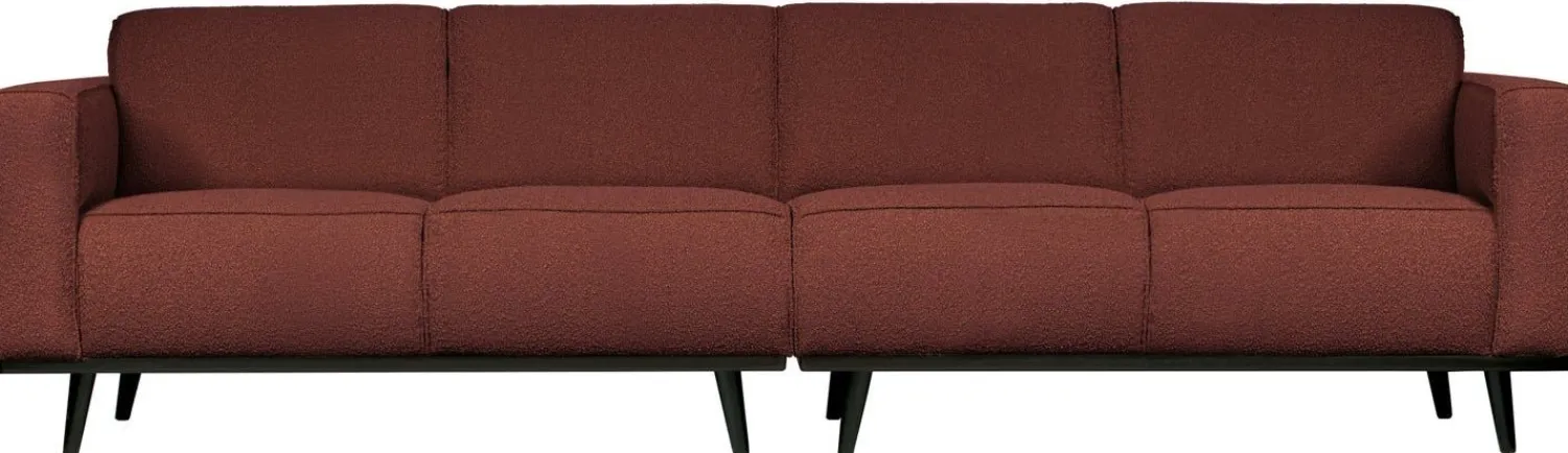 Zitbanken-WOOOD Statement Bouclé 4-Zitsbank Chestnut
