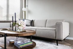 Zitbanken-WOOOD Statement Bouclé 3-Zitsbank Beige