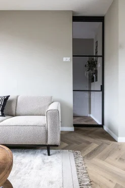 Zitbanken-WOOOD Statement Bouclé 3-Zitsbank Beige