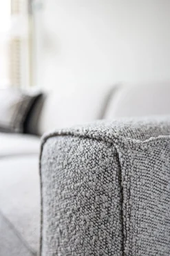 Zitbanken-WOOOD Statement Bouclé 3-Zitsbank Beige