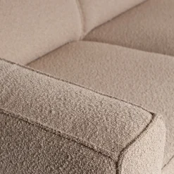 Zitbanken-WOOOD Statement Bouclé 3-Zitsbank Beige