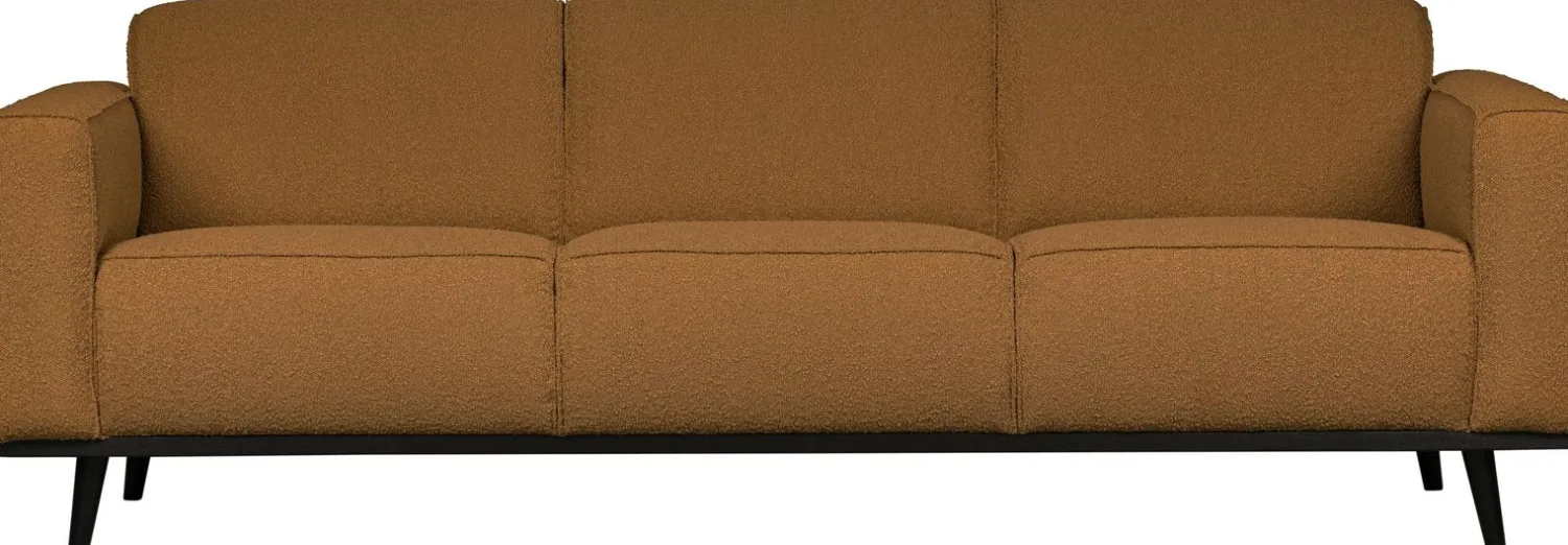 Zitbanken-WOOOD Statement Bouclé 3-Zitsbank Butter