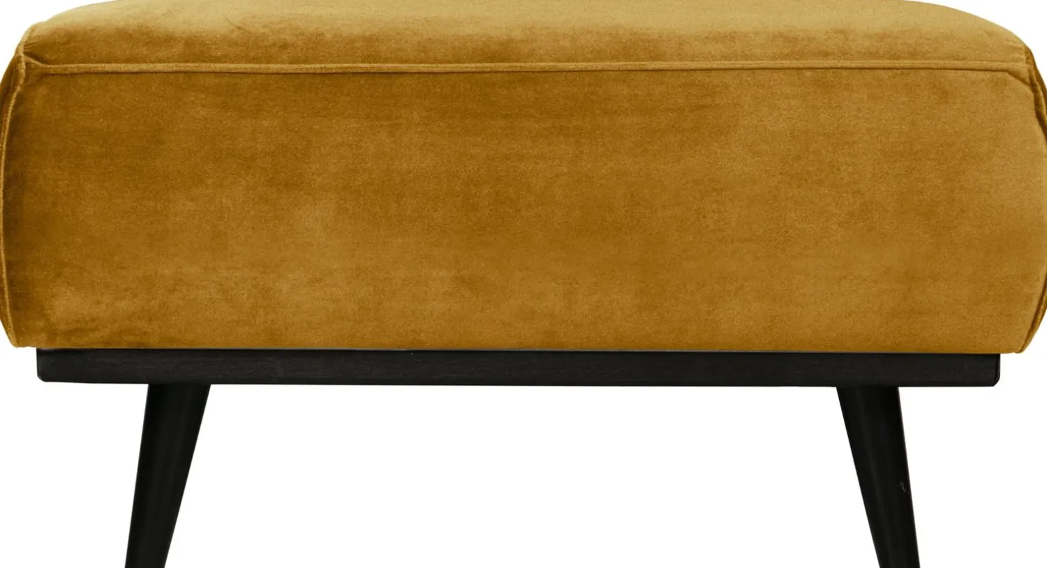 Hockers|Poefs-WOOOD Statement Hocker Honey Yellow