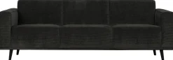 Zitbanken-WOOOD Statement Rib 3-Zitsbank Graphite