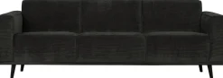 Zitbanken-WOOOD Statement Rib 3-Zitsbank Graphite