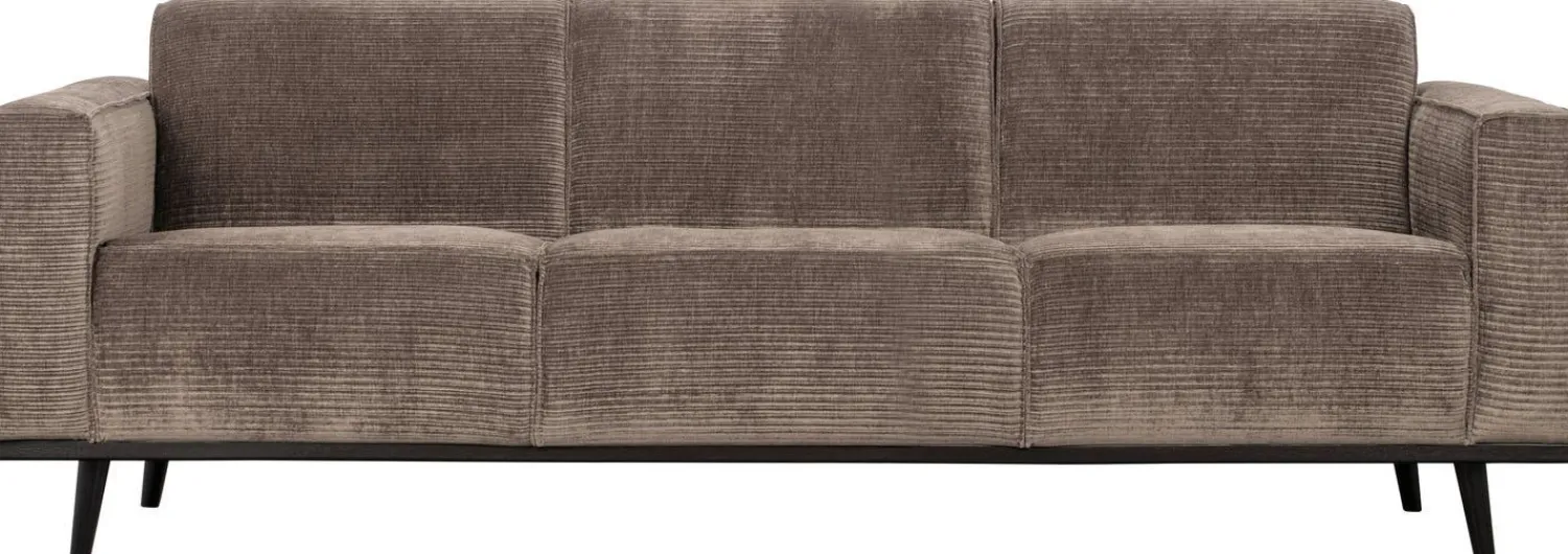 Zitbanken-WOOOD Statement Rib 3-Zitsbank Taupe