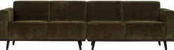 Zitbanken-WOOOD Statement Rib 4-zitsbank Warm Green