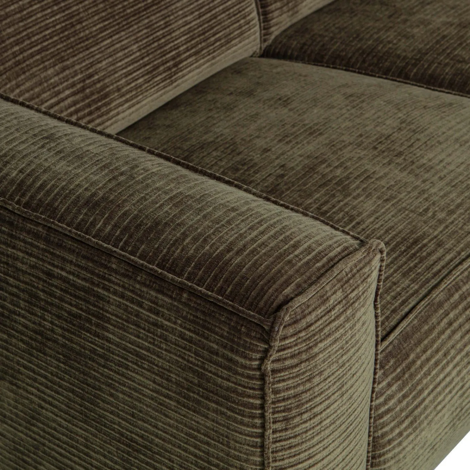 Zitbanken-WOOOD Statement Rib 4-zitsbank Warm Green
