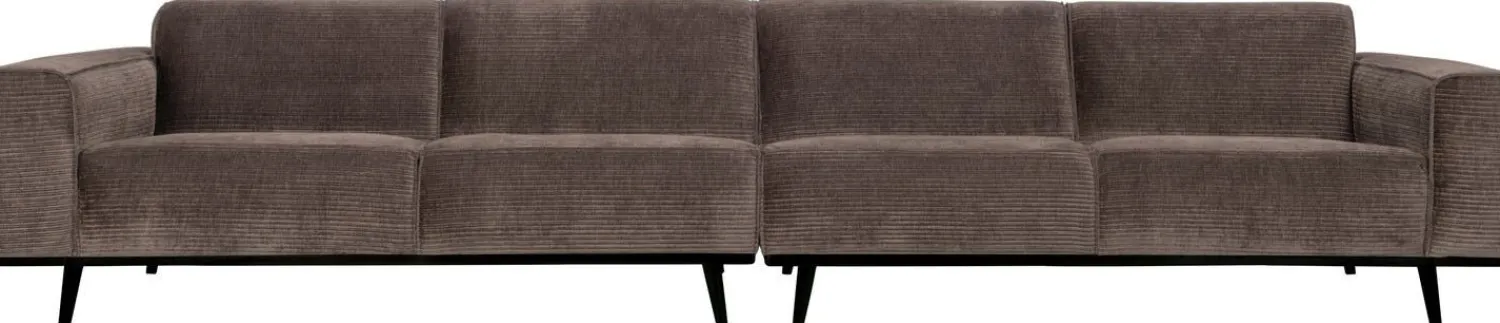 Zitbanken-WOOOD Statement XL Rib 4-zitsbank Taupe