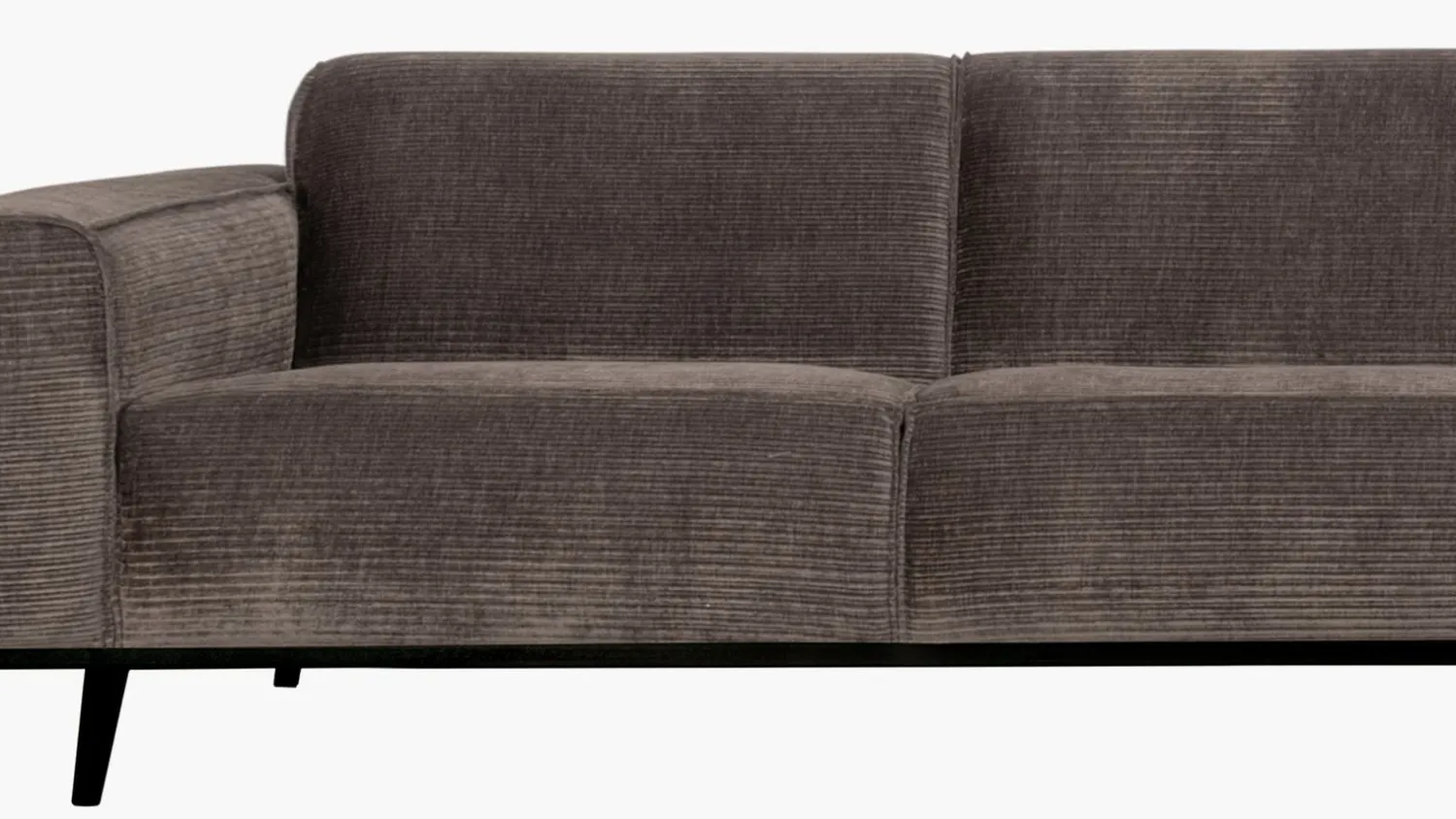 Zitbanken-WOOOD Statement XL Rib 4-zitsbank Taupe