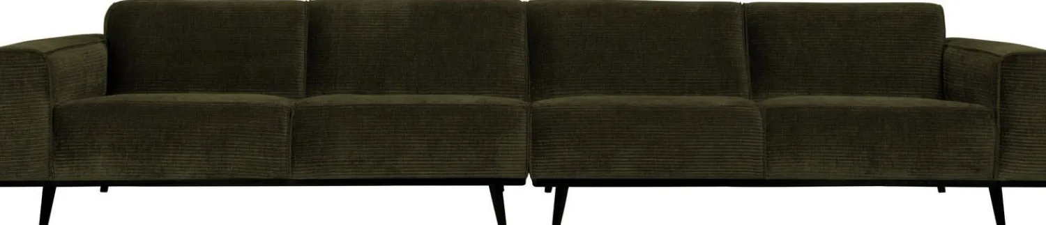 Zitbanken-WOOOD Statement XL Rib 4-zitsbank Warm Green