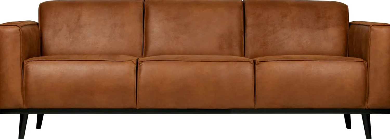 Zitbanken-WOOOD Statement 3-Zitsbank Cognac