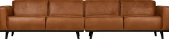 Zitbanken-WOOOD Statement 4-Zitsbank Cognac