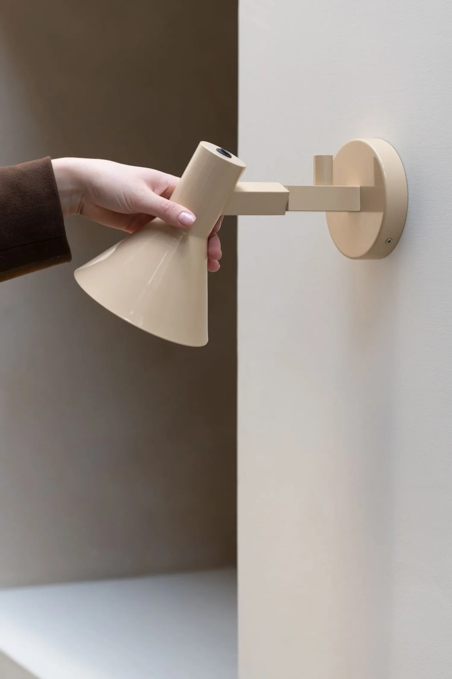Wandlampen|Wandlampen-It's about RoMi Stavanger Wandlamp Beige
