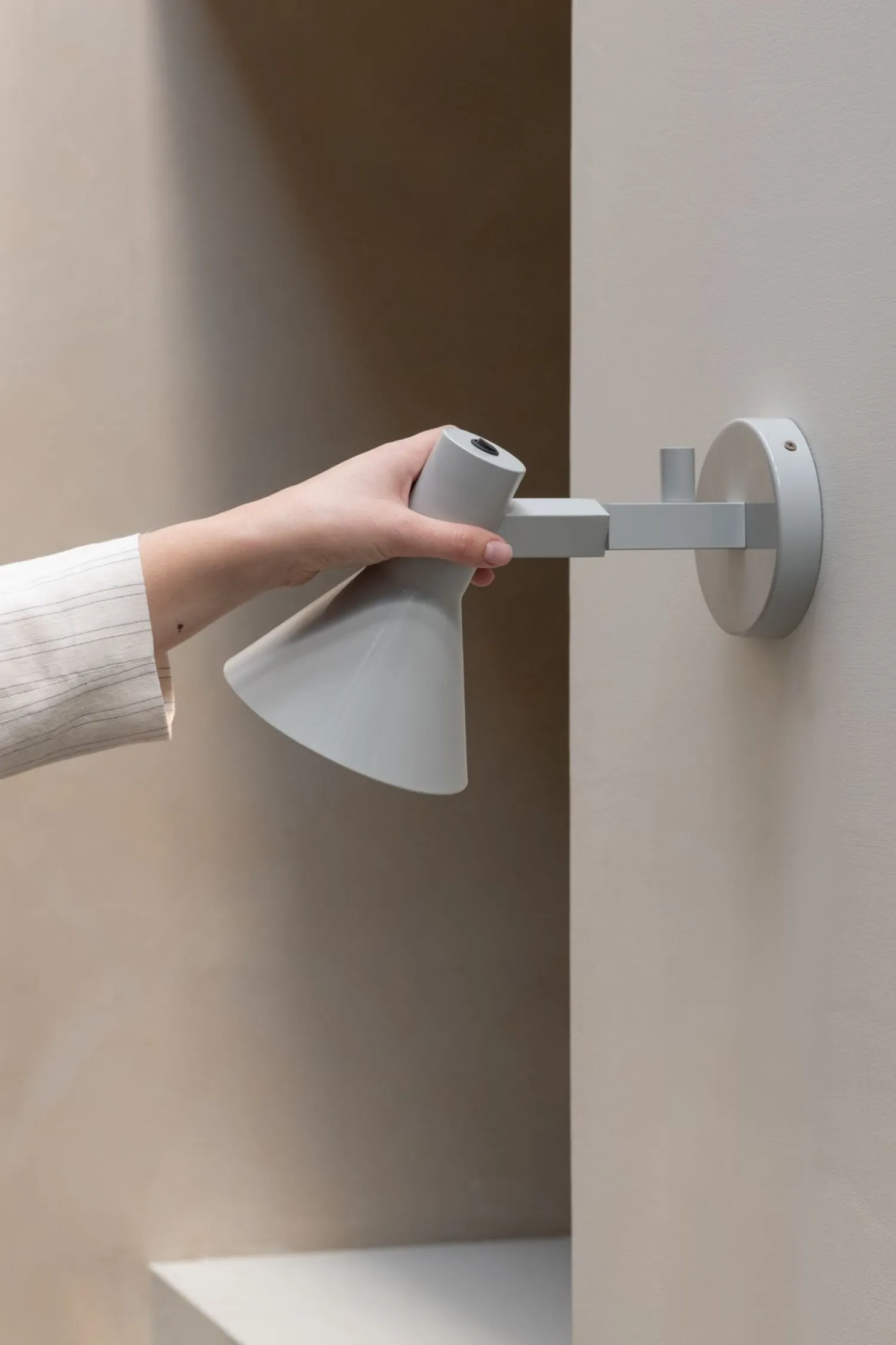 Wandlampen|Wandlampen-It's about RoMi Stavanger Wandlamp Light Grey