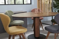 Houten Eettafels|Organische Eettafels-Bree's New World Steely Eettafel Naturel