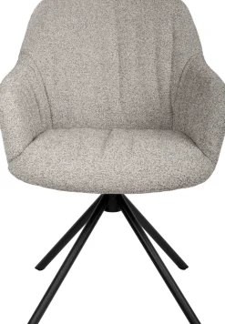 Eetkamerstoelen Met Armleuning-Movani Stef Eetkamerstoel Natural, Brown